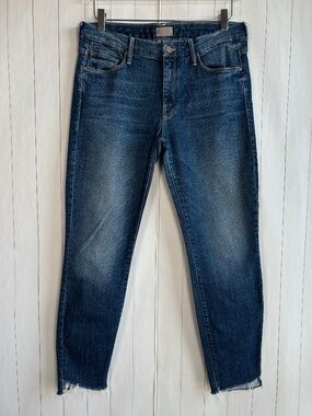 Mother jeans size 29 The Looker Ankle Step Fray blue can’t leave it alone